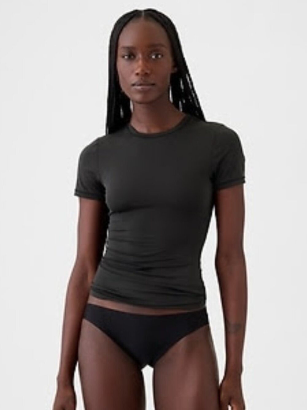 Gap Body SecondSkin T-Shirt True Black Medium